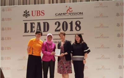 Incredibly honored to receive a plaque of recognition from Singapore President Halimah Yacob for my volunteer work as a speaker and coach with UBS’s Camp Vision.