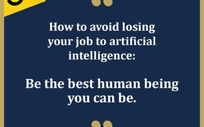 How to avoid losing your job to artificial intelligence