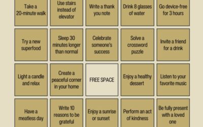 Introducing “Self-Care Black-Out Bingo”