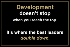 Do high-level C-Suite leaders really need personal development?